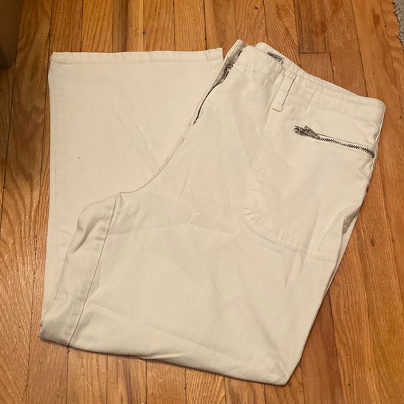 Women’s Fashion Bug Stretch White Jeans Size 14 - Picture 1 of 4